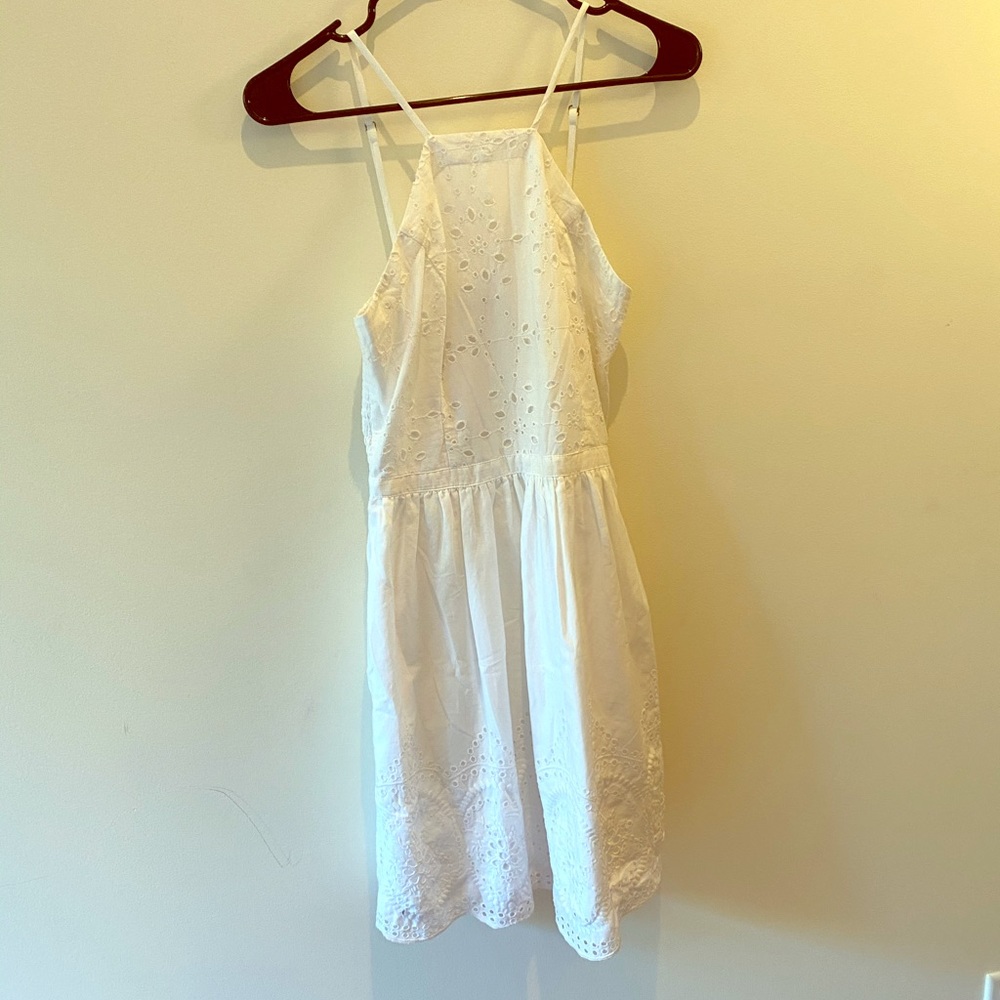 White floral dress